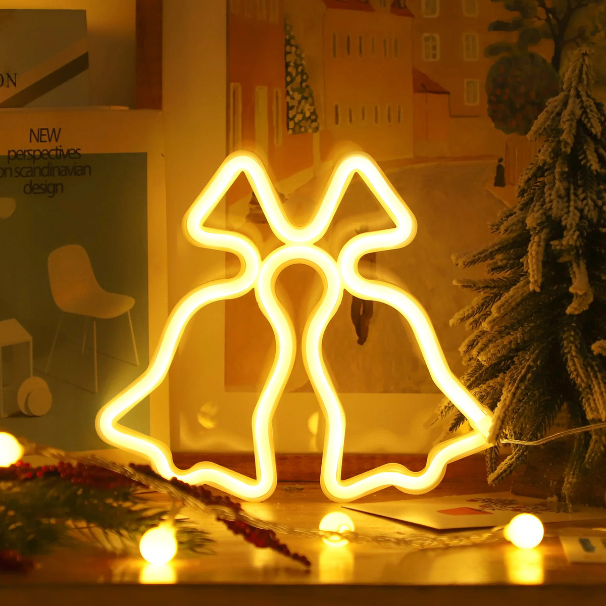 Christmas Decorative Lights, Elk Santa Claus Cute Led Lights, USB or Battery Powered, Holiday Gifts, Room Decoration