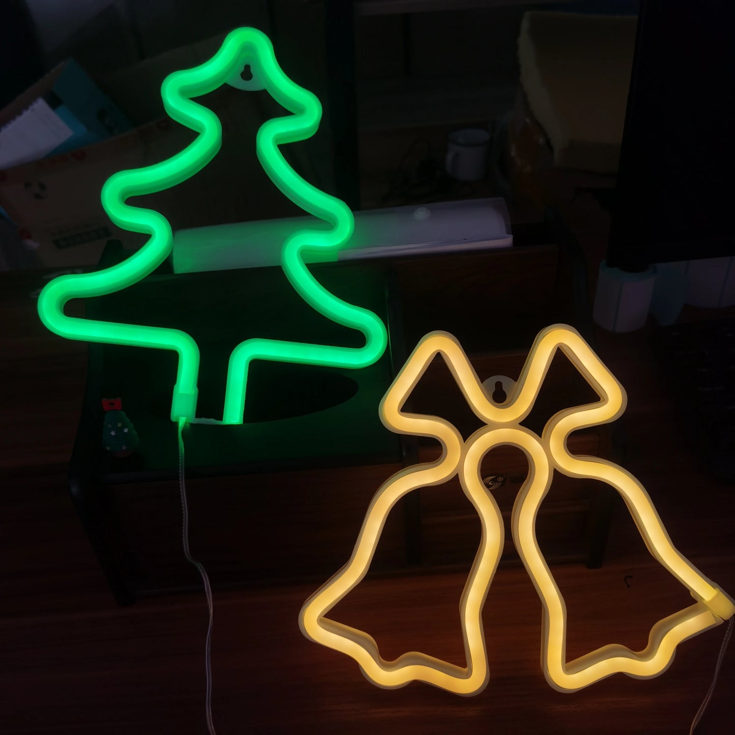 Christmas Decorative Lights, Elk Santa Claus Cute Led Lights, USB or Battery Powered, Holiday Gifts, Room Decoration
