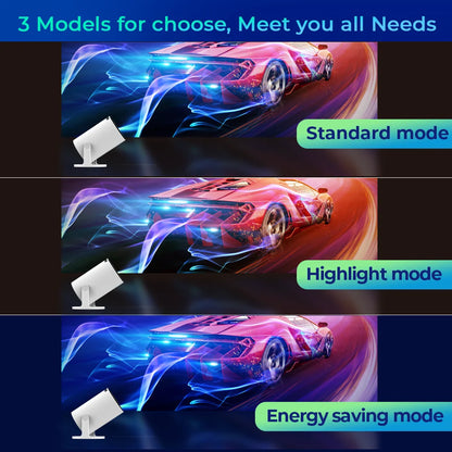 LynCast Projector 4K HD X1BQ Native 720P Android 11 Dual Wifi6 BT5.0 260ANSI 180° Rotatable Home Cinema Office Upgrated HY300