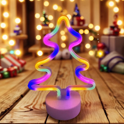 Christmas Decorative Lights, Elk Santa Claus Cute Led Lights, USB or Battery Powered, Holiday Gifts, Room Decoration