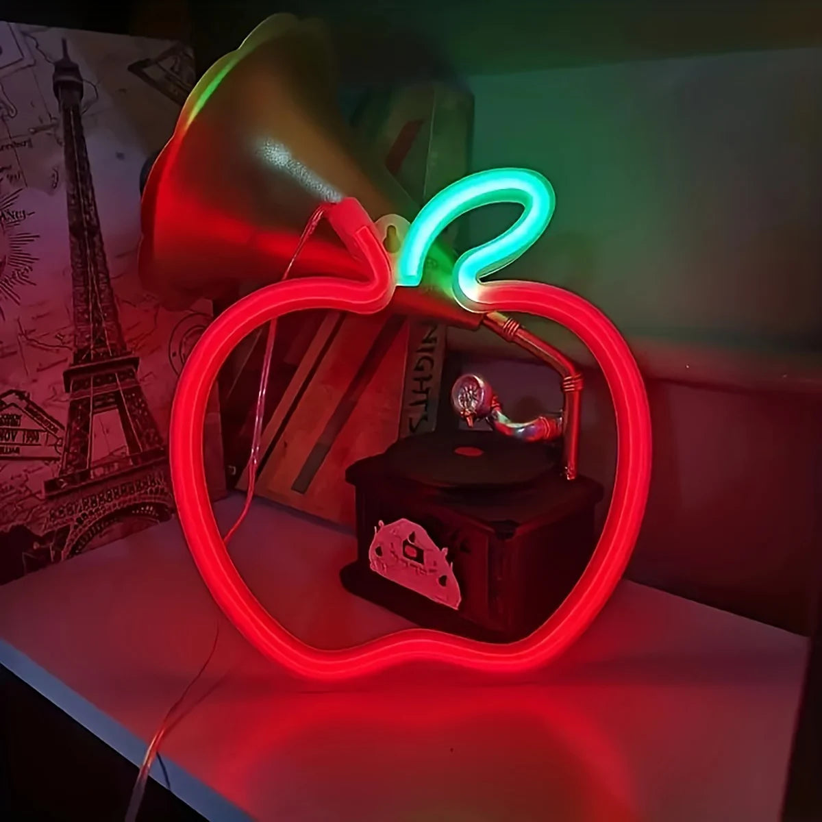 Christmas Decorative Lights, Elk Santa Claus Cute Led Lights, USB or Battery Powered, Holiday Gifts, Room Decoration